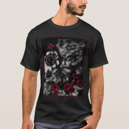 "Whispers of the Crimson Bloom" Tシャツ
