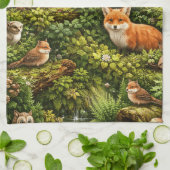 Whispers of the Forest キッチンタオル (折り畳み)