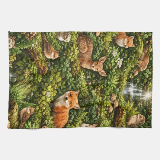 Whispers of the Forest キッチンタオル (横)