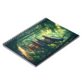 Whispers of the Forest: A Hidden Japanese Retreat ノートブック (左側)