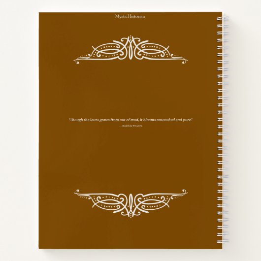 Whispers of the Lotus Notebook ノートブック (裏面)