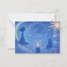 Whispers Of The Moon Flat Note Card ノートカード