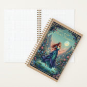 Whispers of the Moon's Daughter Floral Fantasy ノートブック (内側)