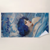 Whispers of the Ocean Goddess ビーチタオル (正面)