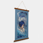 Whispers of the Ocean Goddess 吊り下げ型タペストリー (傾斜あり)