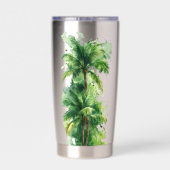 Whispers of the Palms Emerald Canopy Tropical Reve 保温保冷タンブラー (背面)