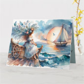 Whispers of the Sea at Sunset カード (黄色い花)