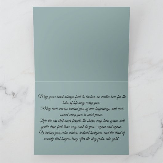 Whispers of the Sea at Sunset カード (内部)