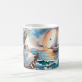 Whispers of the Sea at Sunset コーヒーマグカップ (中央)