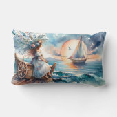 Whispers of the Sea at Sunset ランバークッション (裏面)