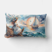 Whispers of the Sea at Sunset ランバークッション (正面)
