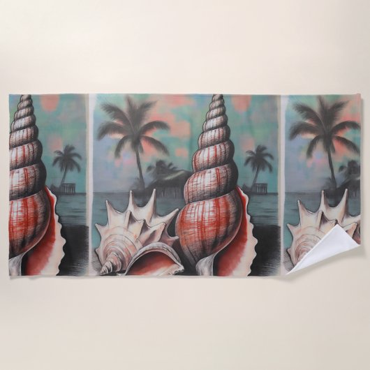 Whispers Of The Shore ビーチタオル (正面)