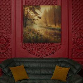 Whispers of the Willow River – Canvas Art キャンバスプリント