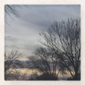 Whispers of Winter ガラスコースター (正面)