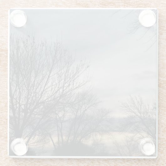 Whispers of Winter ガラスコースター (裏面)