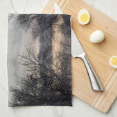 Whispers of Winter キッチンタオル (四つ折り)