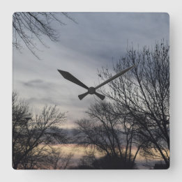 Whispers of Winter スクエア壁時計