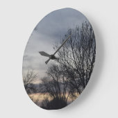 Whispers of Winter ラージ壁時計 (傾斜)