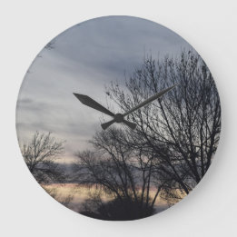 Whispers of Winter ラージ壁時計