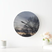 Whispers of Winter ラージ壁時計 (ホーム)