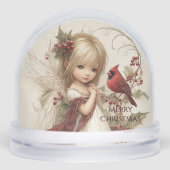 Whispers of Winter – Fairy Child with Cardinal (正面)