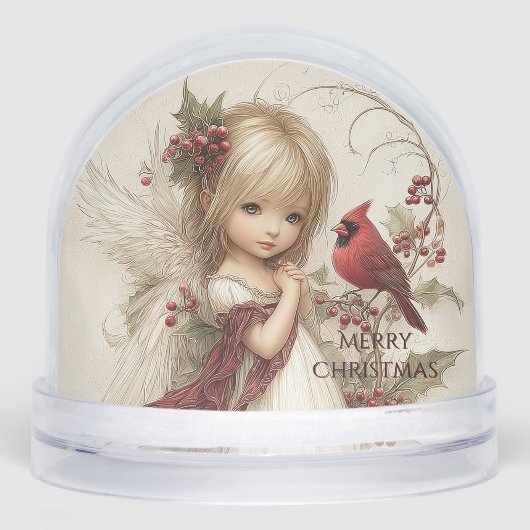 Whispers of Winter – Fairy Child with Cardinal (正面)