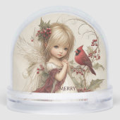 Whispers of Winter – Fairy Child with Cardinal (裏面)