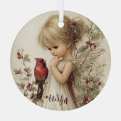 Whispers of Winter Grace ガラスオーナメント (裏面)