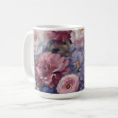 Whispy wildflower design コーヒーマグカップ (正面左)