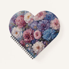 Whispy wildflower design ノートブック