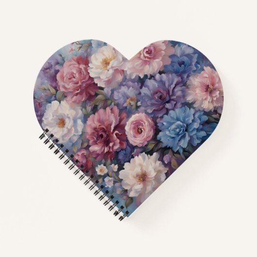 Whispy wildflower design ノートブック (正面)