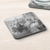 Whistのパーティー1783年、ジーンDambrun (1著刻まれて コースター (左側)