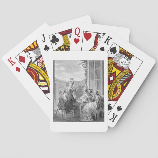 Whistのパーティー1783年、ジーンDambrun (1著刻まれて トランプ (裏面)