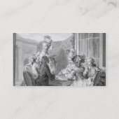 Whistのパーティー1783年、ジーンDambrun (1著刻まれて 名刺 (裏面)