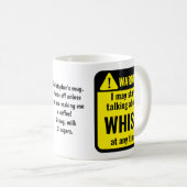 Whist Funny Personalized Warning コーヒーマグカップ (正面右)