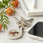 Whistlejacket horse by George Stubbs キーホルダー (側面)