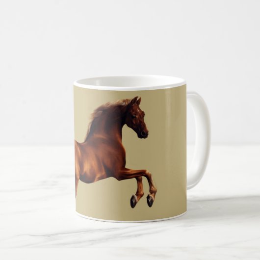 Whistlejacket horse by George Stubbs コーヒーマグカップ (正面右)