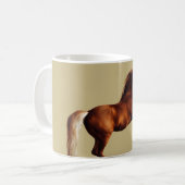 Whistlejacket horse by George Stubbs コーヒーマグカップ (正面左)