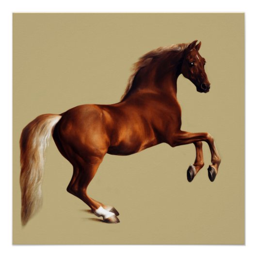 Whistlejacket horse by George Stubbs ポスター (正面)