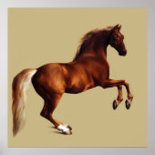 Whistlejacket horse by George Stubbs ポスター (正面)