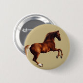 Whistlejacket horse by George Stubbs 缶バッジ (正面&裏面)