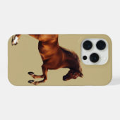 Whistlejacket horse by George Stubbs iPhoneケース (裏面横)