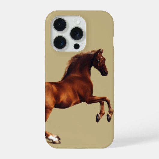 Whistlejacket horse by George Stubbs iPhoneケース (裏面)