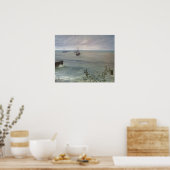 Whistler – グレーとグリーンのシンフォニー海 ポスター (キッチン)