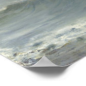 Whistler – グレーとグリーンのシンフォニー海 ポスター (角)