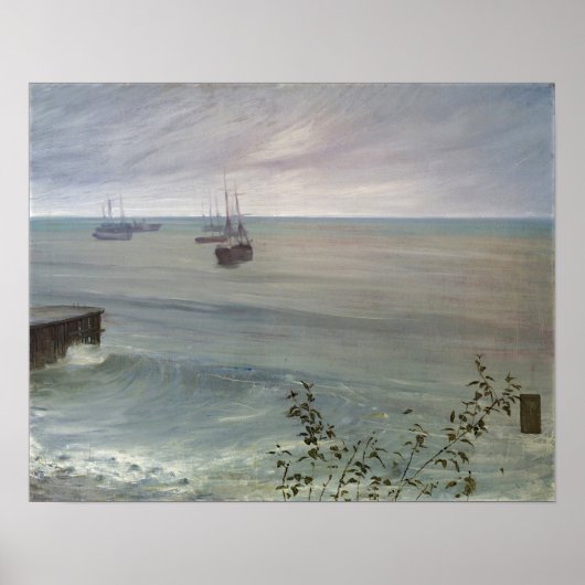 Whistler – グレーとグリーンのシンフォニー海 ポスター (正面)