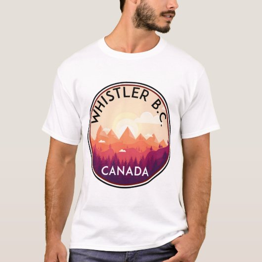 WHISTLER BRITISH COLUMBIA CANADA SKIING SNOWBOARDI Tシャツ (正面)