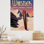 Whistler,Vancouver, British Columbia Ski poster ポスター (キッチン)