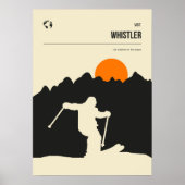 Whistler Vanvouver Ski Winter Resort ポスター (正面)