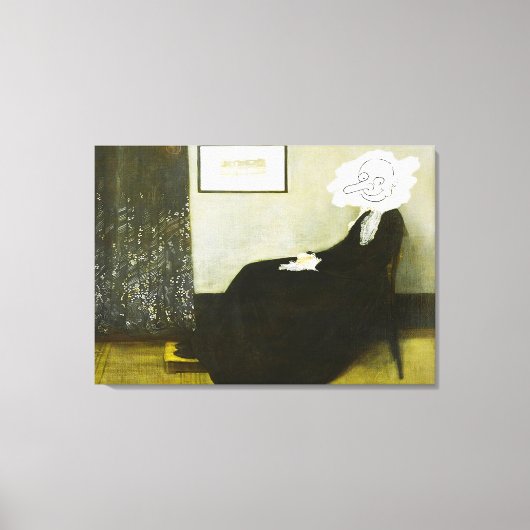 Whistlers mom Bean style キャンバスプリント (正面)